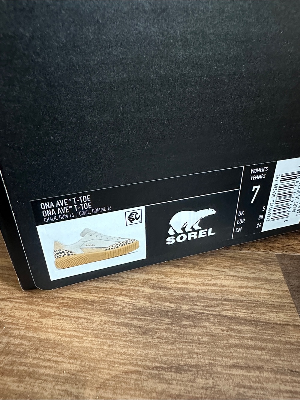 Sorel Cream Leopard Print Platform Sneakers - Picture 8 of 8